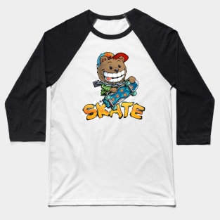 Skater bear Baseball T-Shirt